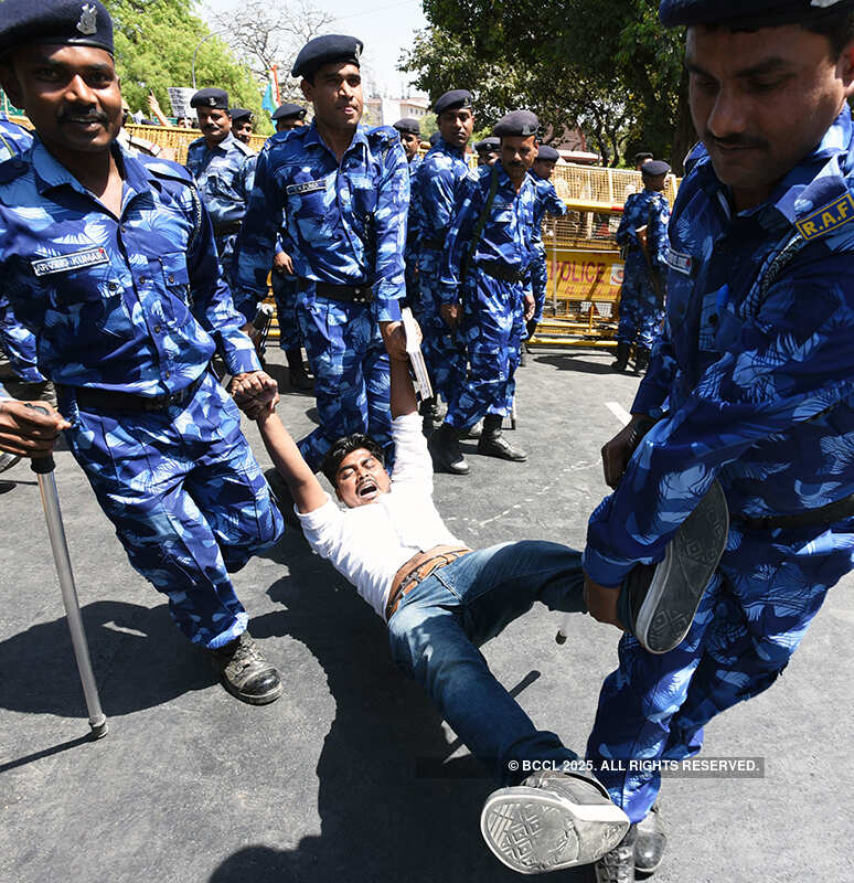 CBSE paper leak: protest