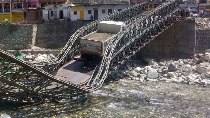 Bridge built over Assi Ganga river collapses in Uttarakhand