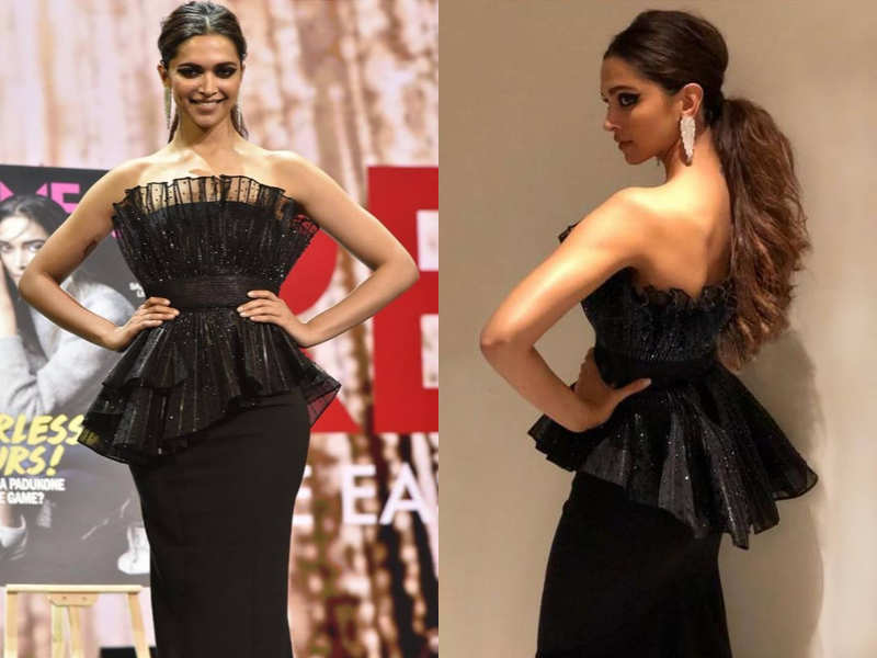 Deepika Padukone looks so gorgeous in this strapless gown you won't stop  admiring her! | The Times of India