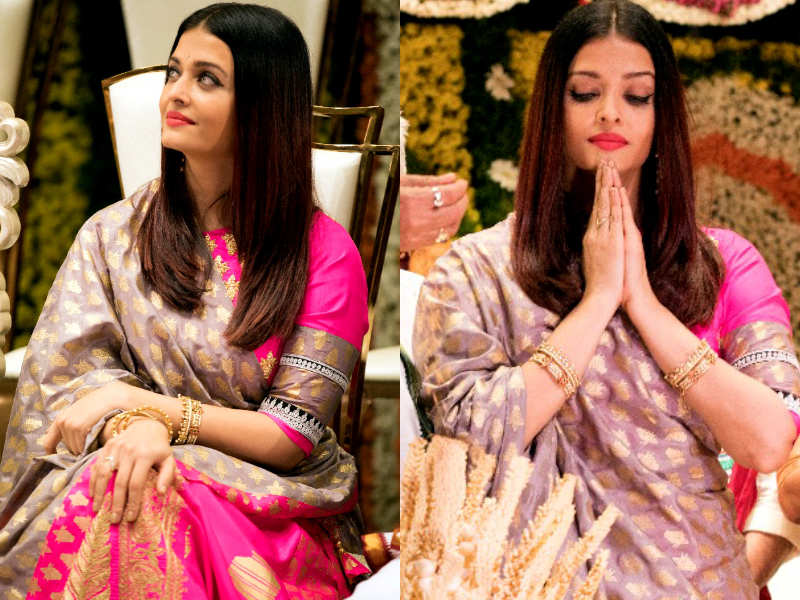 Aishwarya Rai Bachchan's pink lehenga from her mehandi is for brides who  love soothing hues
