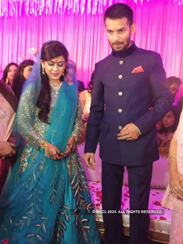 Photos: Lalu's elder son Tej Pratap engaged to Aishwarya Rai