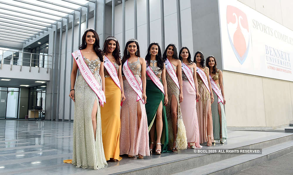 Winners of fbb Colors Femina Miss India North 2018 visit Bennett University