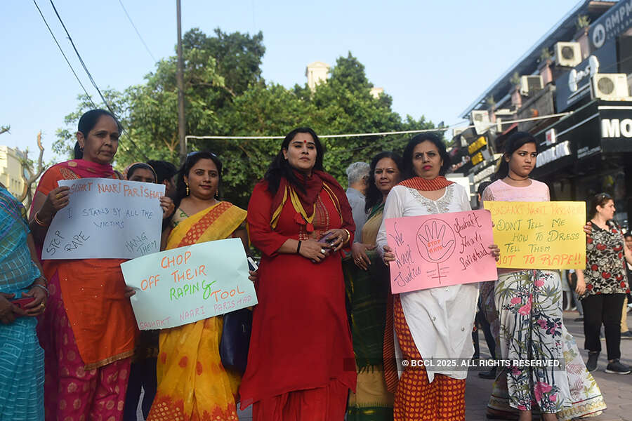 Protest march in Gurgaon against rapes