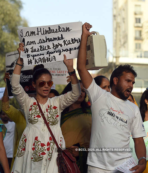 Protest march in Gurgaon against rapes