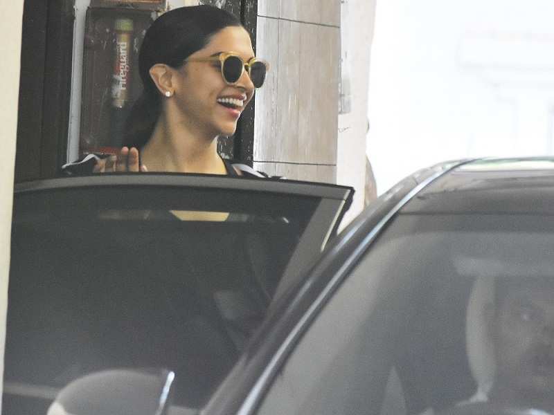 Deepika Padukone Steps Up Her Glam Game In a Beige Outfit As She