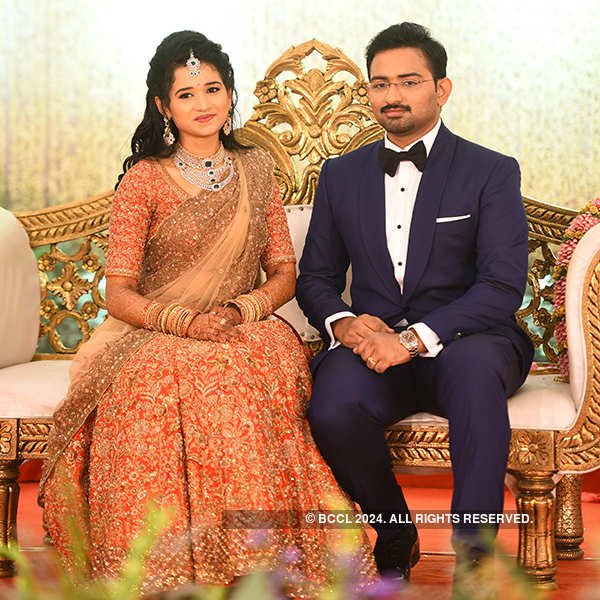 Aishwarya and Dinesh’s starry wedding reception