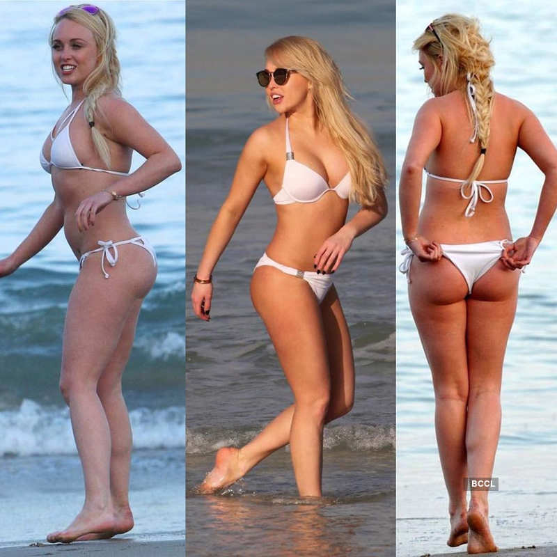 Pictures of TV actress Jorgie Porter are creating waves on the internet