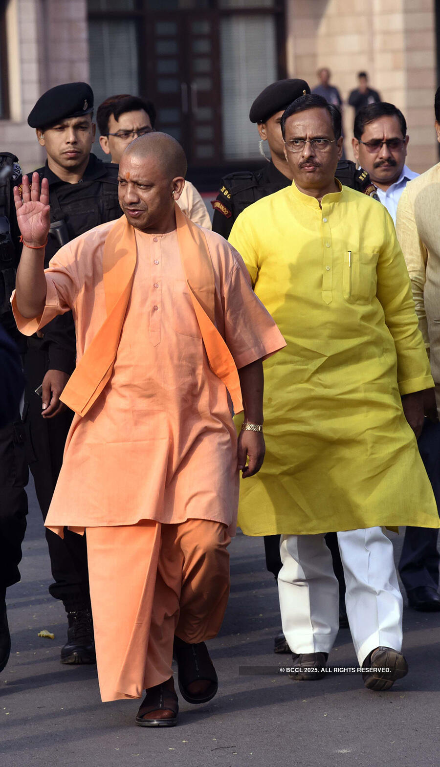 Yogi Adityanath flags off &lsquo;Run for Safety&rsquo; rally