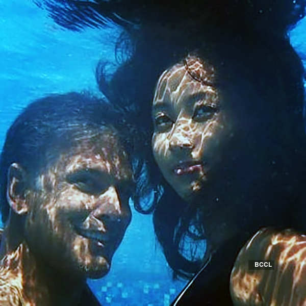 Check out these romantic underwater pictures of newly-weds Milind Soman & Ankita Konwar