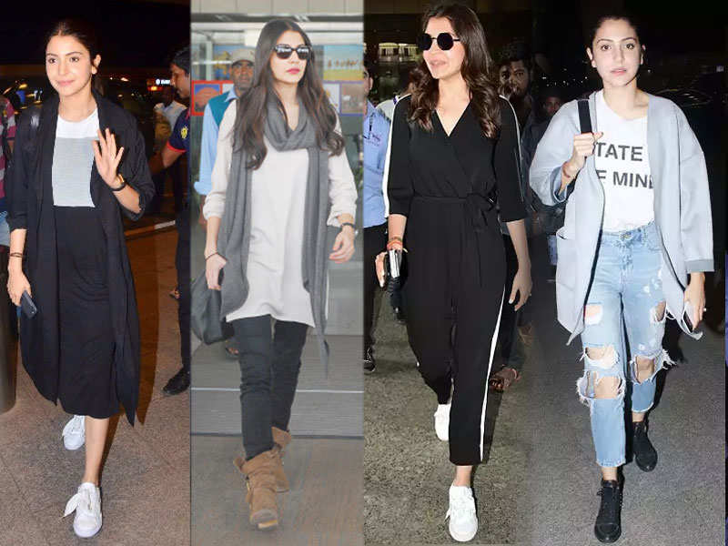 Anushka Sharma Spotted At The Airport In An Easy Breezy Outfit 