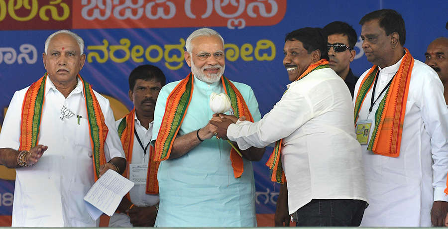 PM Modi kick-starts BJP's mega campaign in Karnataka