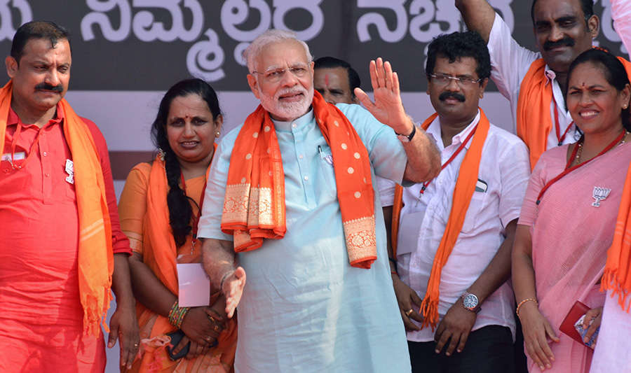 PM Modi kick-starts BJP's mega campaign in Karnataka