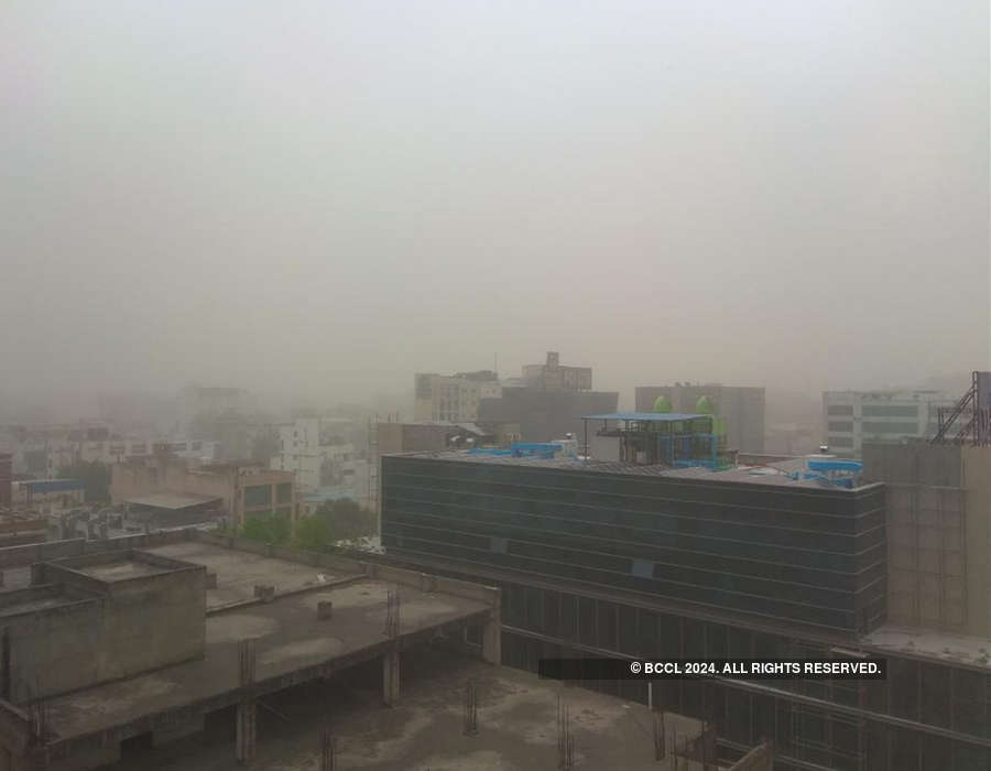 See pics how dust storm and rain wreak havoc in northwest India