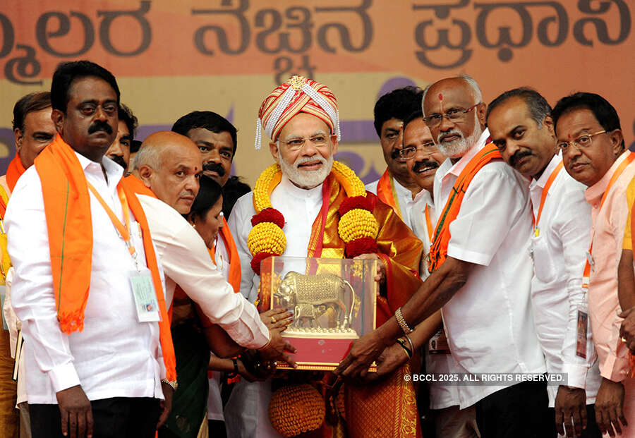 PM Modi kick-starts BJP's mega campaign in Karnataka