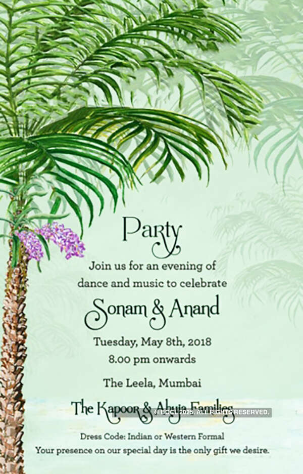 Sonam Kapoor & Anand Ahuja's wedding cards released!