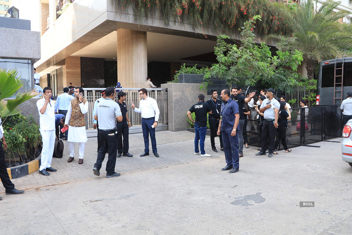 First pictures of would-be groom Anand Ahuja at sangeet ceremony venue...