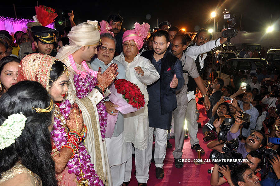 Pictures of Lalu Yadav's son's big fat wedding