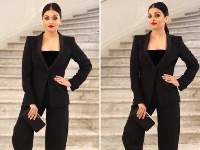 Aishwarya Rai Bachchan shows how to dress up like a boss lady on the second day of Cannes 2018
