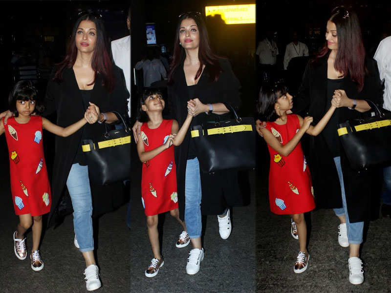 Aishwarya Rai Bachchan returns from Cannes with daughter Aaradhya