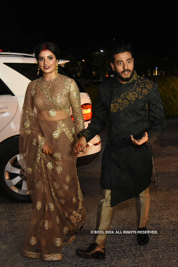 Raj Chakrabarty and Subhashree Ganguly’s starry wedding reception
