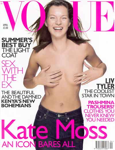 Kate Moss on Vogue 