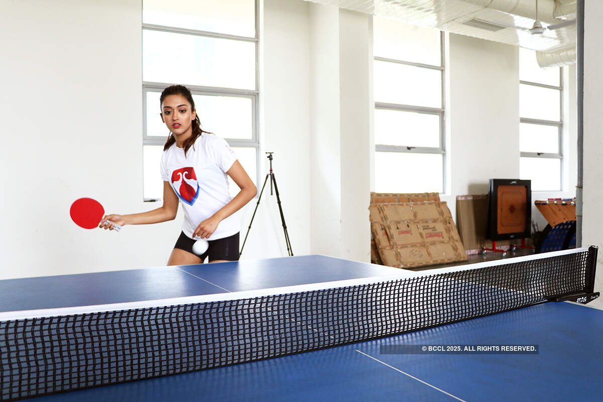 Bennett University Sports Day: Femina Miss India 2018 contestants at Table Tennis match