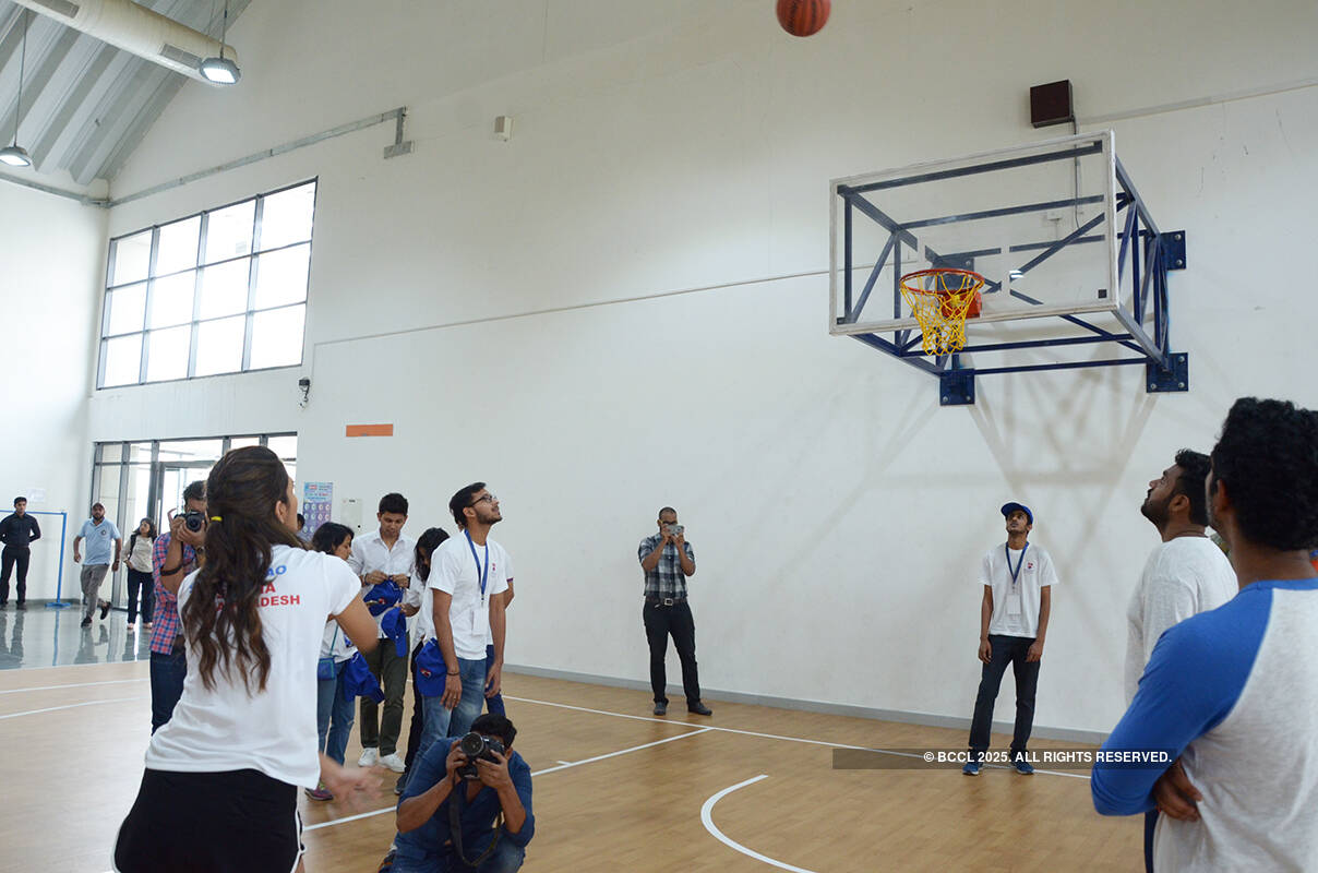Femina Miss India 2018 finalists at Bennett University: Basketball & Iron Maiden challenge