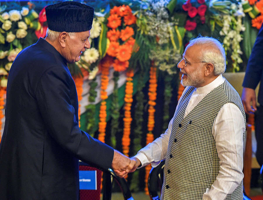 Photos from PM Modi's Kashmir visit