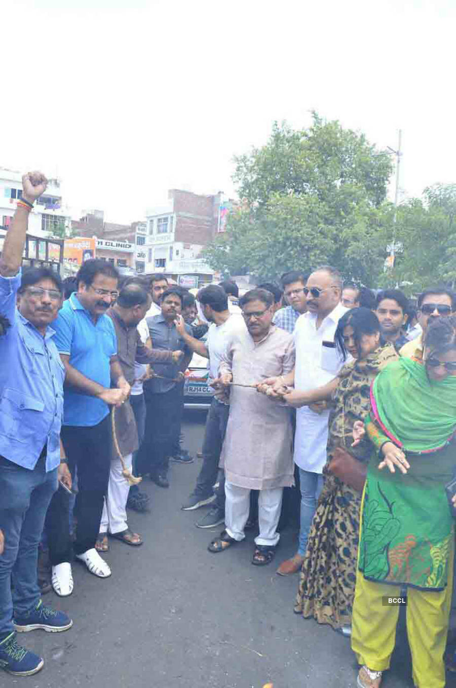 Opposition holds protest against fuel price hike