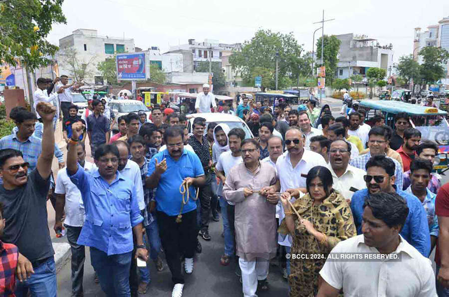 Opposition holds protest against fuel price hike