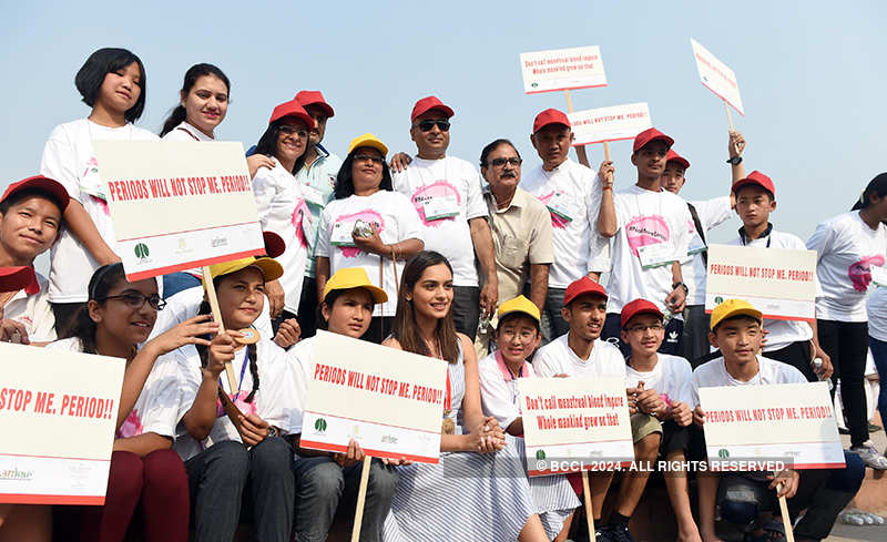 Miss World 2017 Manushi Chhillar meets Delhi students on Menstrual Hygiene Day