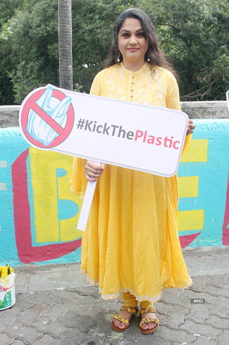 Celebs attend #BeatPlasticPollution campaign