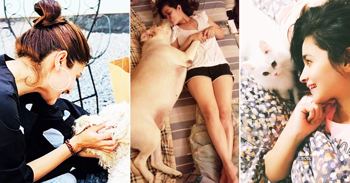 Pictures of celebrities & their pampered pets