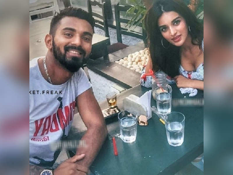 Image result for kl rahul with nidhi agerwal