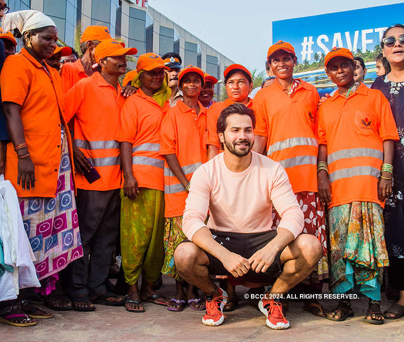 Varun Dhawan attends 'Save The Beach' event
