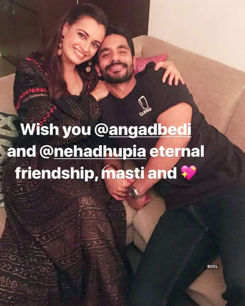 Inside pictures of Neha Dhupia and Angad Bedi's post-wedding party