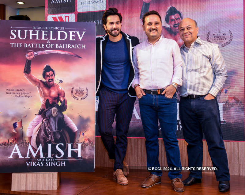 Varun Dhawan launches Amish Tripathi’s book
