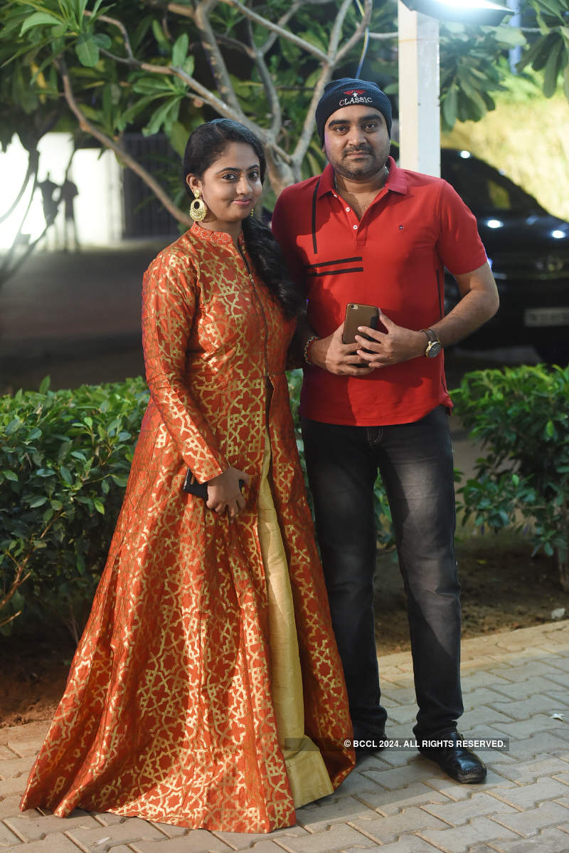 Actor Soundararaja and Tamanna's starry wedding reception