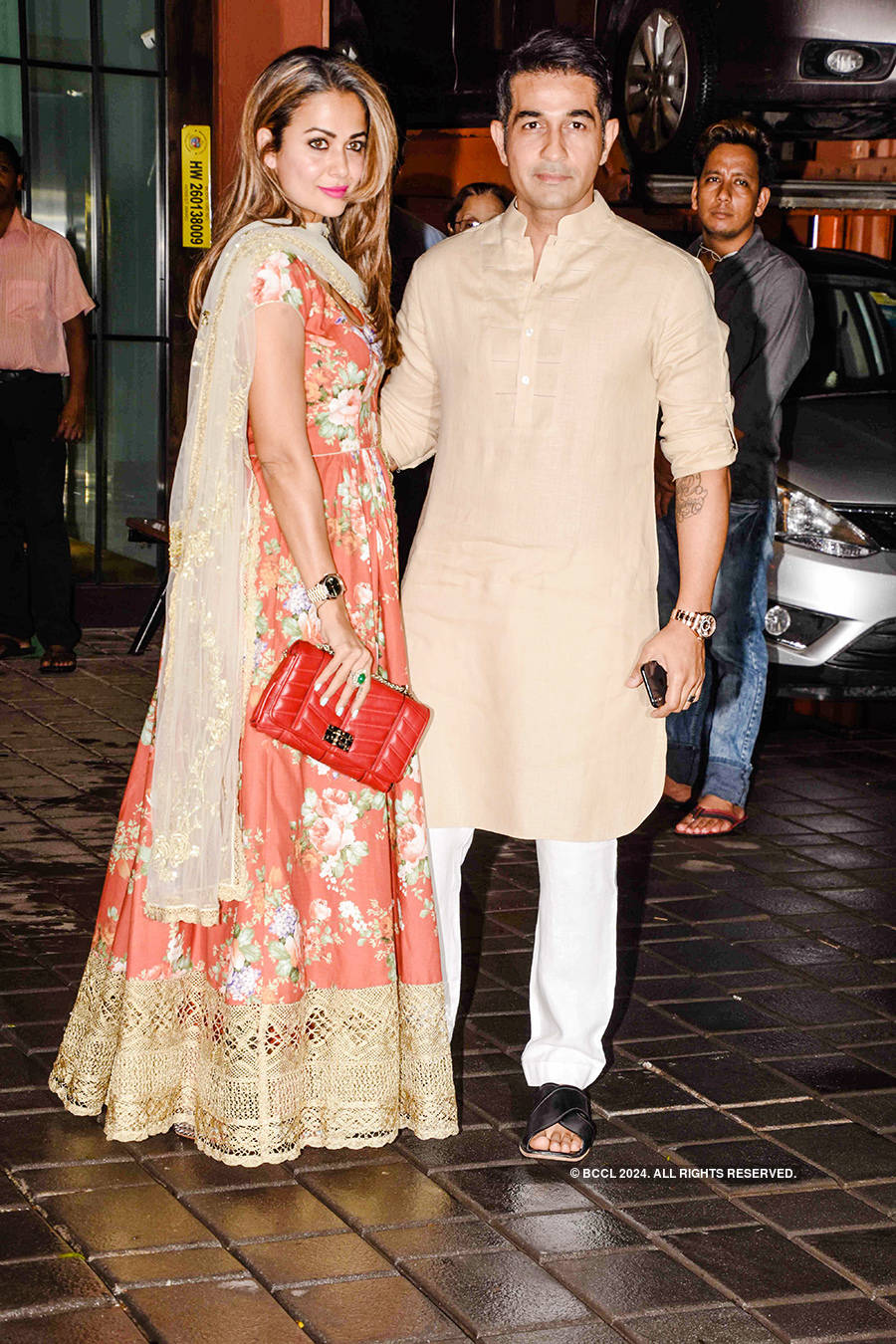 Arbaaz Khan arrives with a mystery girl at Salman Khan’s starry Eid party, see pictures