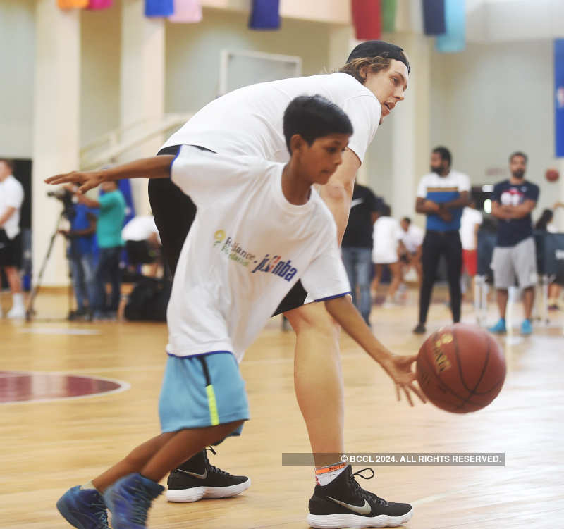 NBA players attend Basketball Without Borders Asia camp