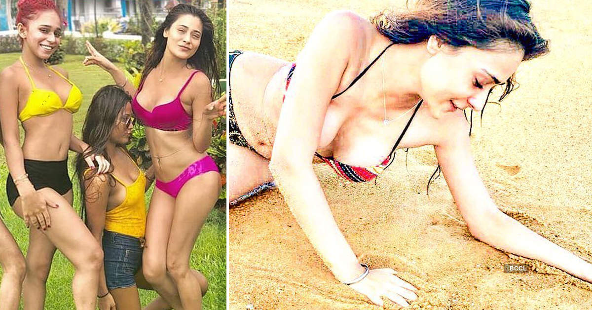Unaffected by trolls, Sara Khan shares bold pictures from her beach vacations