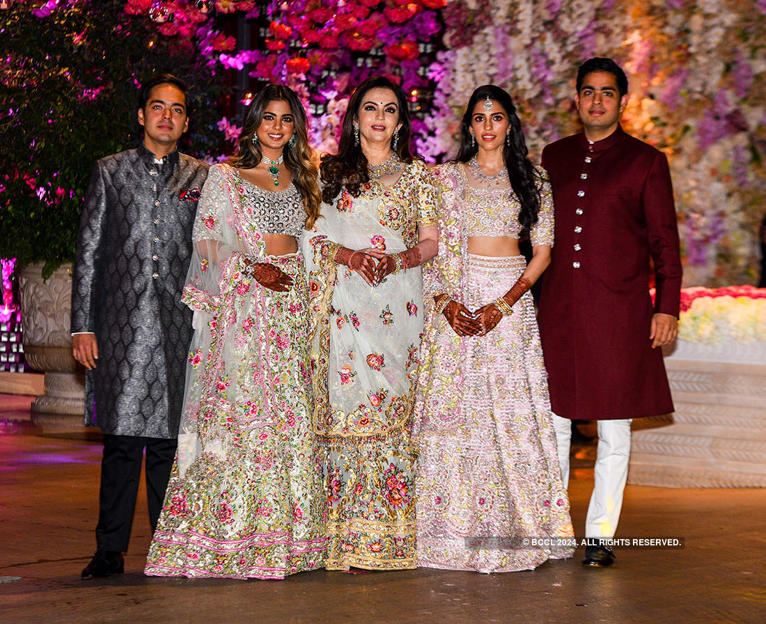 Best photos of Akash Ambani and Shloka Mehta's engagement celebrations