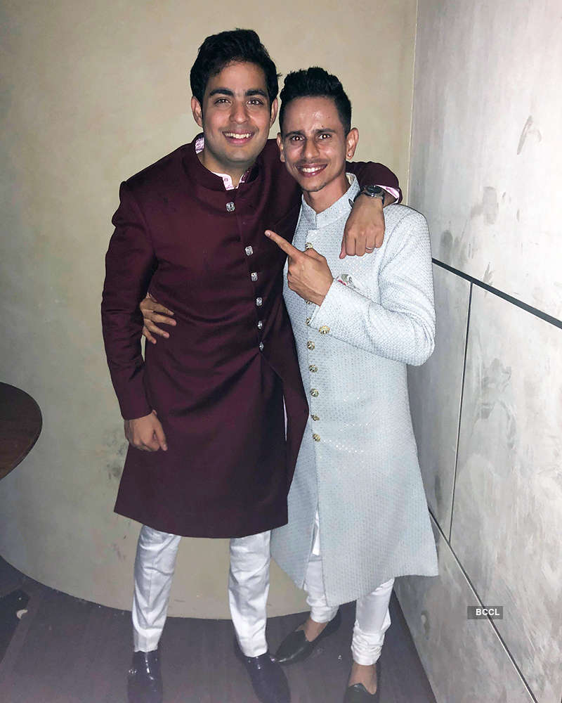 Inside pictures from Shloka Mehta and Akash Ambani's starry engagement ceremony