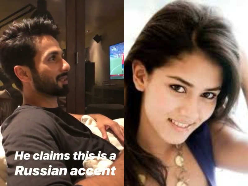 Mira Kapoor proudly shares Shahid Kapoor's Russian accent as he aces it