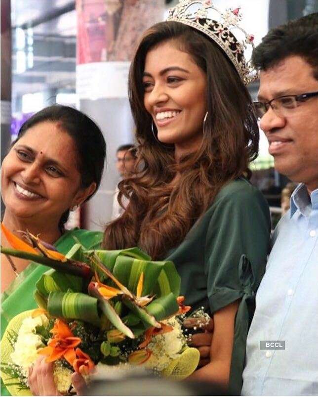 Miss India 2018: Shreya Rao Kamavarapu visits her School and College