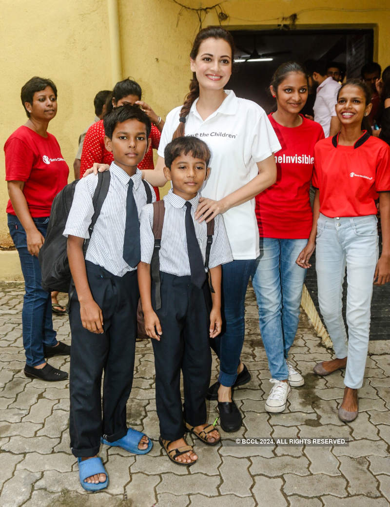 Dia Mirza visits 'Save the Children' campaign