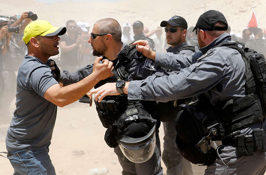 Scuffles break out as Israel moves to demolish Palestinian village