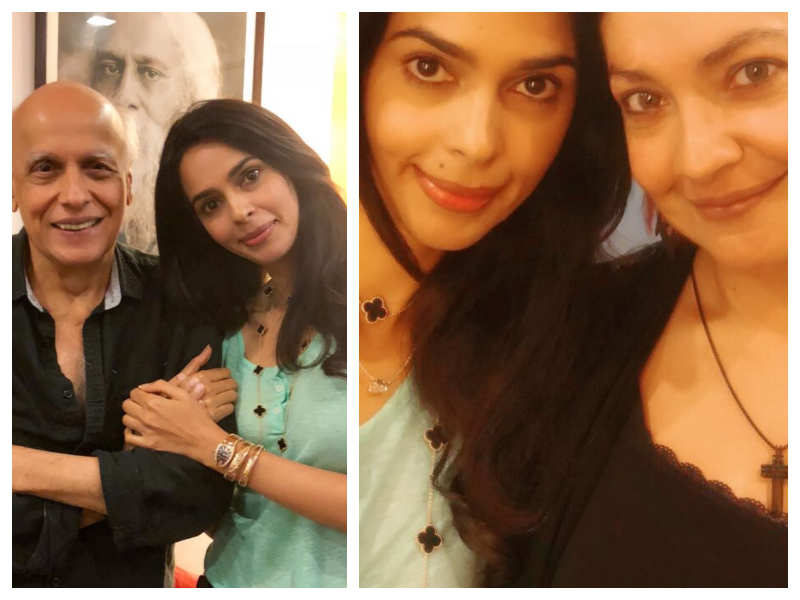 Photos: When Mallika Sherawat met her mentors Mahesh and Pooja Bhatt