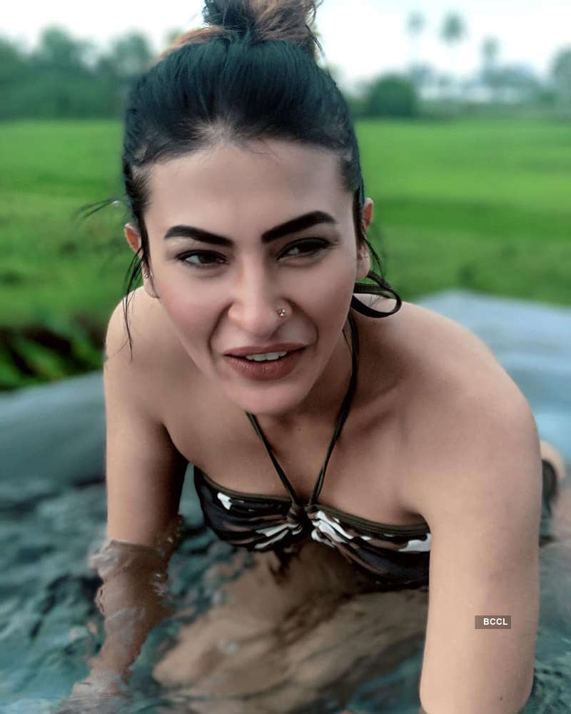 Pavitra Punia turns heads on the net with her bikini pictures