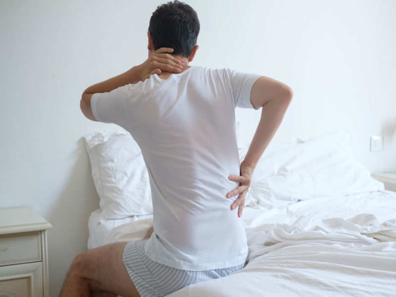 This is the WORST sleeping position for lower back pain | The Times of India